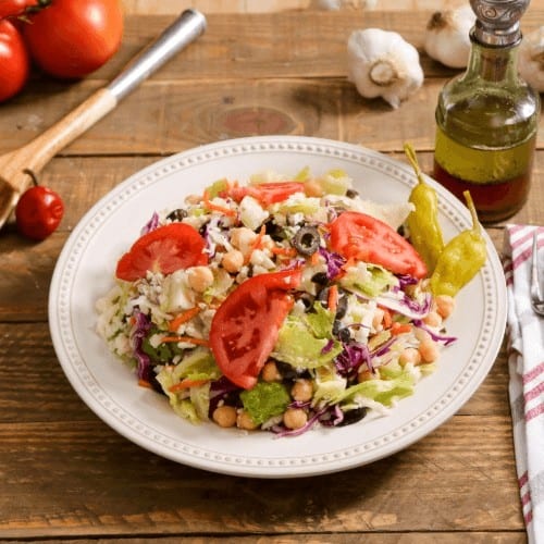 Bucket of Italian Salad.