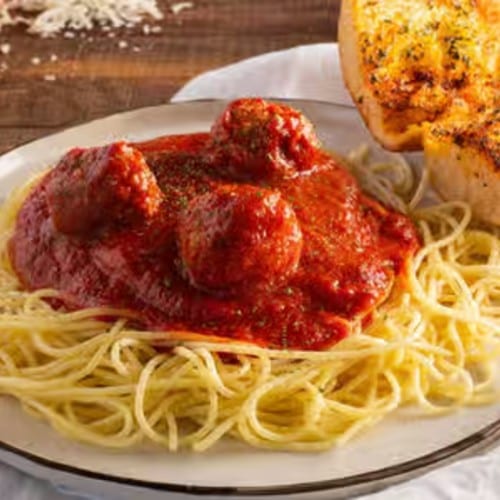 Bucket of Spaghetti (With Meatballs 8 Pieces).