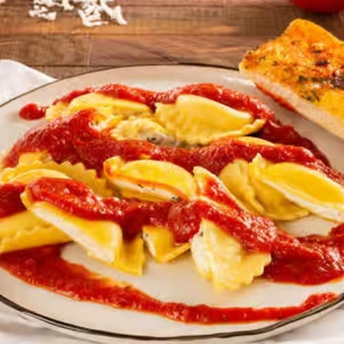 Meat or Cheese Ravioli Pasta.