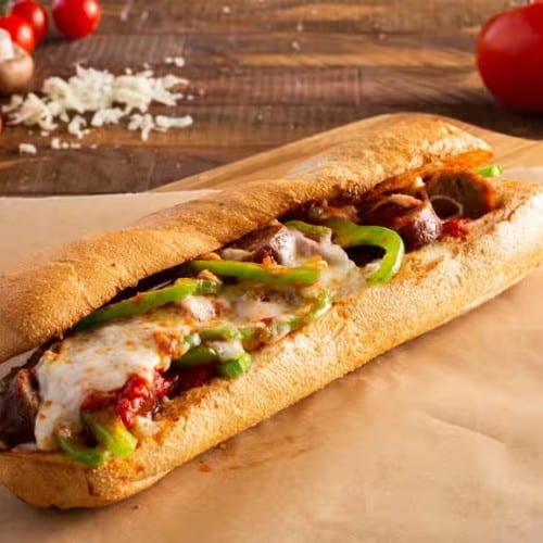 Sausage & Peppers Sub.
