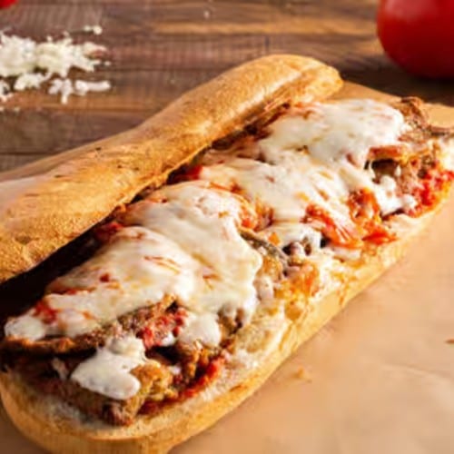 Eggplant Parmigiana Submarine.