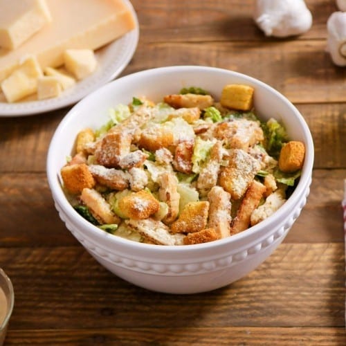 Grilled Chicken Caesar Salad.