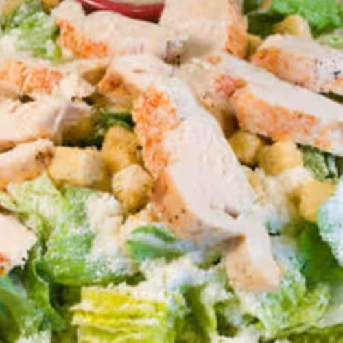 Bucket of Chicken Caesar Salad.