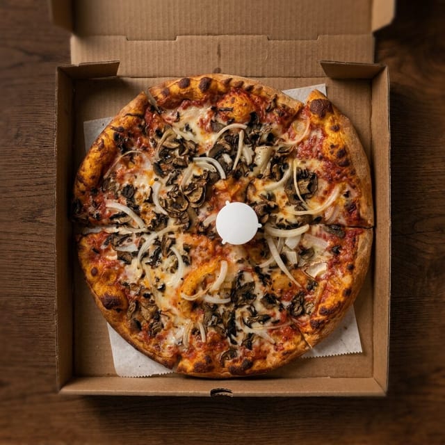 Medium Cheese Pizza Two Topping.