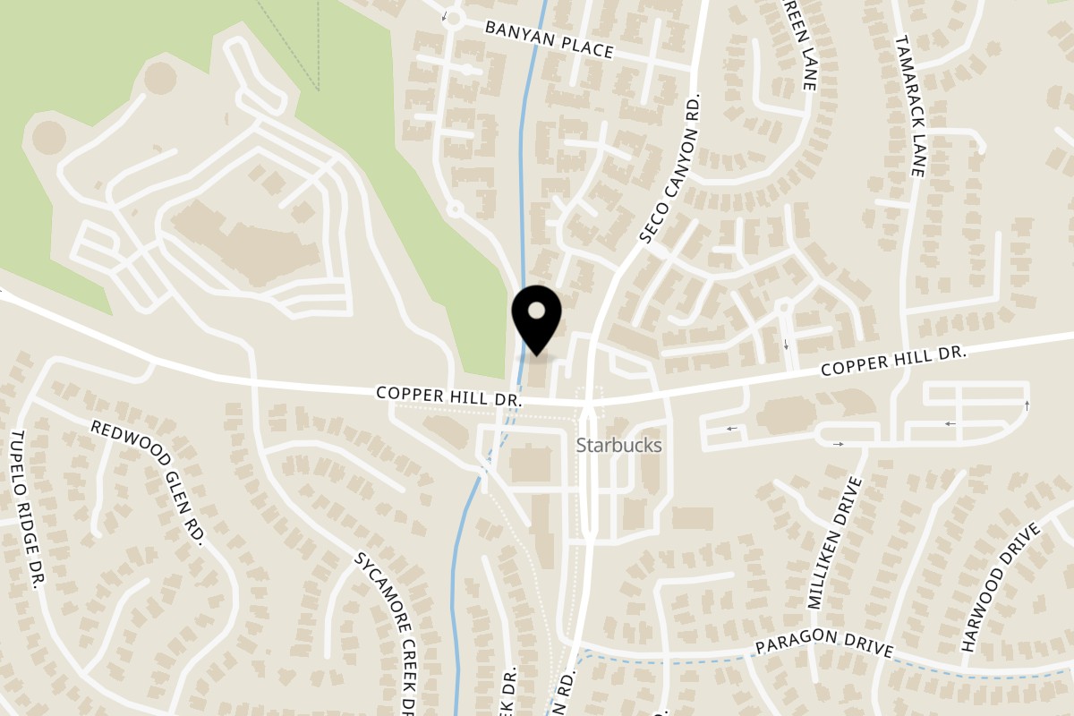Map showing the location of Ameci Pizza & Pasta Saugus on 28013 Seco Canyon Rd in Santa Clarita